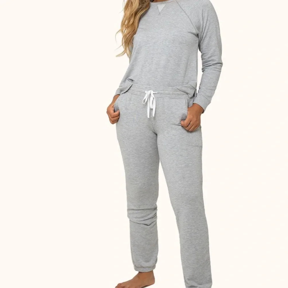 NWT Lively The Terry-Soft Jogger in Heather Grey Size Small